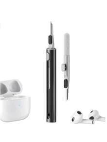 Cleaner Kit For Airpods Pro Pro2 1 2 3 4Multi-Function Cleaning Pen With Soft Brush Flocking Sponge For Bluetooth Earphones Case Cleaning Tools White - A - View 8