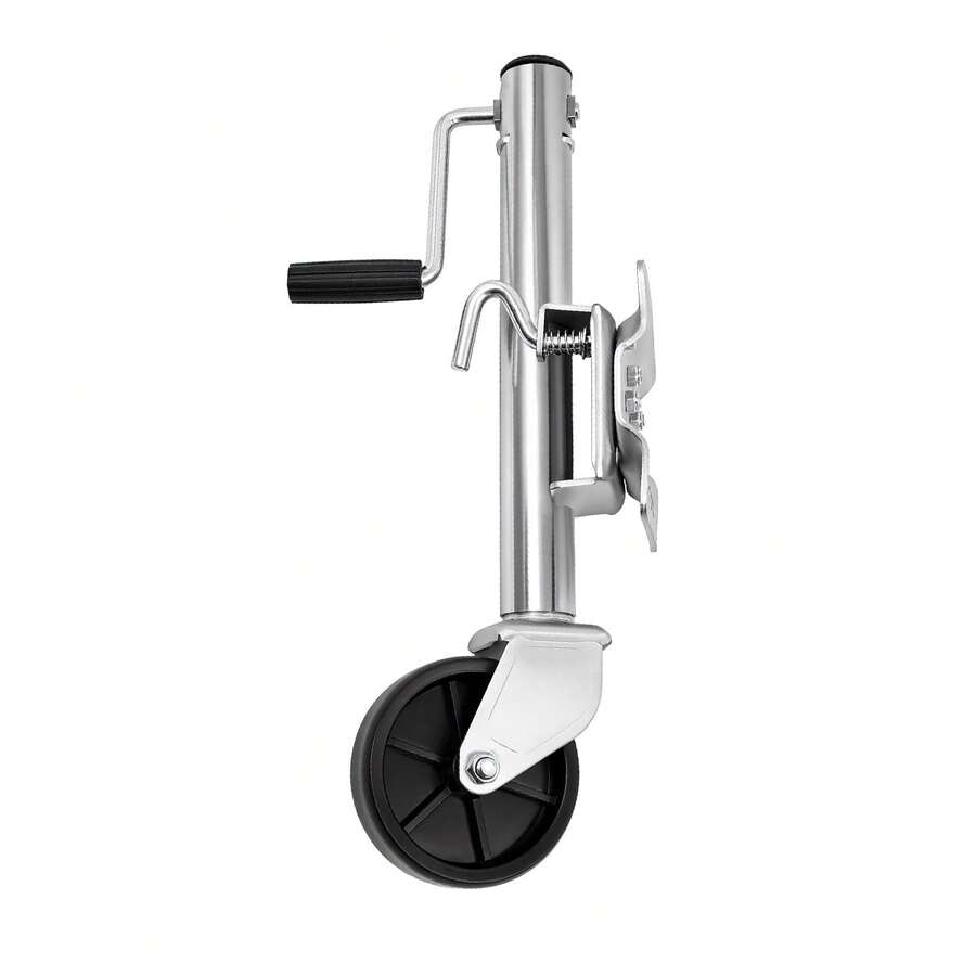 Heavy-Duty Swivel Support Wheel For Trailers (1200 Lbs), Smooth-Running Replacement Part For The Drawbar Support, Suitable For Boat, Caravan And Utility Trailers - 1 件銀色 - 查看 1