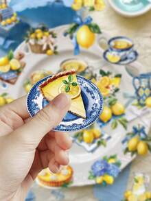 50pcs Lemon Stickers For Scrapbook, Diary, Planner, Suitcase, Envelope, Greeting Card, Phone Case, Skateboard, Tablet, Guitar, Sealing, Party Gift - Lemon - View 5
