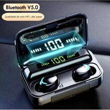 Fone De Ouvido m10 Sem Fio tws Fone De Ouvido Bluetooth Est Reo Com Pod Carregador Bluetooth 5.0 Fone Presente Premium - Visão 10