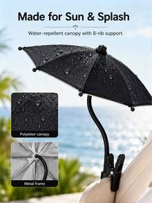 OutdoorPhone Umbrell With Phone Holder, Suitable For Light Rain, Universal Phone, Travel Essential, Holiday Camping And Delivery Essential - Multiple Styles - View 5