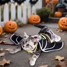 1pc Halloween Bat Costume For Cats And Dogs, New Bat Eye Pet Halloween Outfit, Pet Supplies - Multicolor - View 10