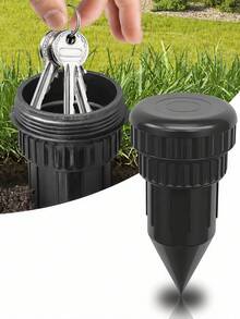Realistic Sprinkler Head Key Hiding Box, Concealed Design, For Key Storage In Backyard Outdoor Lawn, Can Be Inserted Into Garden Lawn Underground, Waterproof And Corrosion-Resistant, Essential Home Outdoor Accessory - Multicolor - View 8