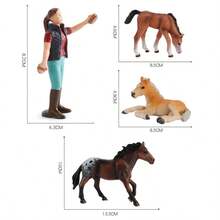 Realistic Farm Livestock Cattle Sheep Poultry Model Statue Desktop Decor Ornament - Multicolor - View 10