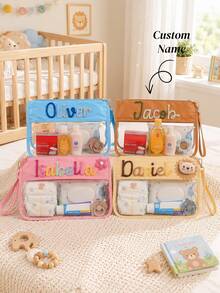 Personalized Storage Bag Organizer For Baptism And Birthday Gift, Christening - Multicolor - View 1