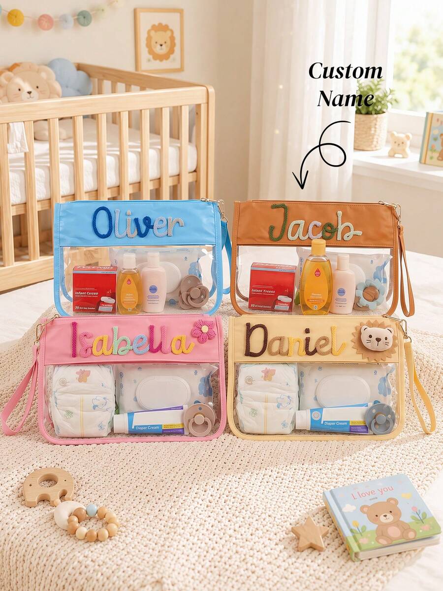 Personalized Storage Bag Organizer For Baptism And Birthday Gift, Christening - Multicolor - View 1