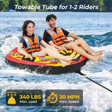 [Local Shipping] Towable Tube With Quick Connector And Drainage For Boating-XY554378 - FXC3YHL0RMKQ50 - View 6