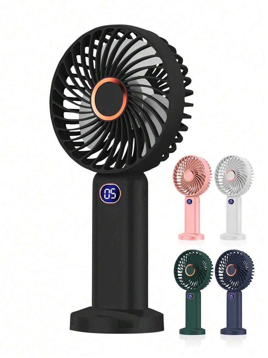 便攜式迷你手持旅行風扇，5段可調靜音風速，USB充電，適用於辦公室、房間、夏季降溫、海灘，伴娘禮物，男士女士通用，度假、母親節禮物、花園、畢業典禮，個性化禮物