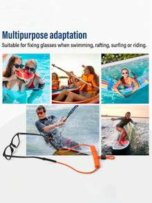 Water Sports Anti-Loss Eyewear Strap, Unisex Glasses Holder & Lanyard, Anti Lost Cord, Adjustable Fashion Glasses Chain For Swimming, Beach, Snorkeling, Floating, Rowing, Kayaking, Fishing, Paddleboarding, Beach, Lake Or Pool Activities & Sports - Multicolor - View 11