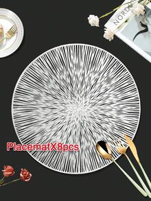 1/2/4/6/8/10/12件組PVC餐墊，廚房餐桌用，室內/戶外適用，可水洗耐熱易擦拭，餐桌墊與杯墊，適合露營、節慶、婚禮、派對 - 彩色 - 查看 38