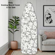 1pc Ironing Board Cover (Upgraded Version) Thickened With Padding, White Floral Print, Upgraded Elastic Edge Easy Installation, Durable And Washable, Upgraded Larger And Thicker Size Fits Most Standard Ironing Boards, Fashionable Laundry Room Home Decor Accessory, Only Includes Ironing Board Cover - Chamomile - View 8