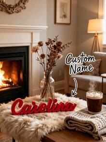 Personalized Desktop Name Decoration - Customized Text And Name, Create Your Exclusive Ornament, Macaron Color Palette, Fashionable Decor, Perfect Gift For Holidays And Back To School Gift For Teachers - Multicolor - View 4