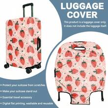 1pc / Strawberry Print Pattern / Flat Print Design / Suitcase Protective Cover (Only Suitcase Protective Cover, Not Including Suitcase) / Suitable For 20 To 28 Inch Suitcases / Made Of Thickened Fabric / Essential Accessory For Your Travel And Checked Luggage. - Multicolor - View 22