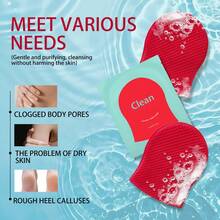 2pcs Silicone Exfoliating Bath Gloves, Soft Body Scrub, Gentle Cleansing And Dead Skin Removal, Reusable Shower Brush, Suitable For Men And Women, Ideal For Sensitive Skin And Daily Use - A - View 6