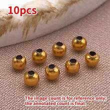 10pcs Stainless Steel Ball Crimp End Beads,Crimps Beads,2 2.4 3 4 5 6mm Stopper Spacer Beads For DIY Jewelry Making Accessories Supplies - Multicolor - View 22