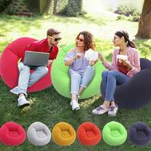 Portable Inflatable Sofa Chair, Outdoor Camping Inflatable Sofa, Multi-Color Modern Casual Home & Outdoor Movable Velvet Sofa - Multiple Styles - View 10