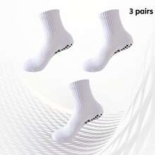 1/3/6 Pairs Non-Slip Football Socks With Grip Dots, Shock-Absorbing, Wear-Resistant, Thickened, Breathable Sports Football Socks - Multicolor - View 21