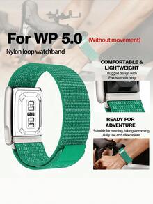 尼龍錶帶，相容於 WHOOP5.0/MG Sport - ECG 心率監測器錶帶，可調節柔軟舒適透氣彈性替換腕帶，5.0 配件 - 彩色 - 查看 4