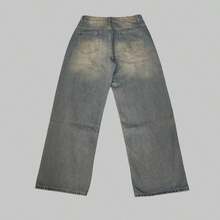 1 chiếc quần jeans nam Justice Brother dáng rộng, chất liệu denim đã qua xử lý, kiểu dáng thường ngày (không bao gồm thắt lưng và phụ kiện) - Đồng - Xem 12