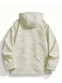 Women's Camouflage Jacket, Loose Casual Couple Sports Sweatshirt Coat White - White - View 4