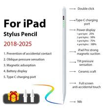 Compatible With Apple Pencil Stylus For IPad A16 Air 11 5 4 Pro 11th 13 12.9 M4 M3 M2 Pens 10 9 10th 9th Generation Mini 7 6 2025 Touch Pen - Multicolor - View 13