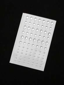 1組免穿孔黏貼式眉毛、嘴唇、額頭身體與臉部飾品 - 彩色 - 查看 7