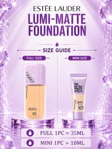 Maybelline 美寶琳長效透明底妝 #N20，正裝 35ml/試用裝 10ml，輕盈持久、抗汗、霧面妝效、有效遮瑕，適合中性至淺膚色 - 美寶蓮持妝輕透粉底液N20 - 查看 5
