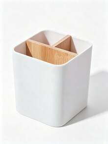 Multifunctional Storage Rack, Toothbrush Holder, 3-Compartment Design, Suitable For Electric Toothbrush, Dental Floss, Razor, Cosmetics, Office Supplies And Stationery - Multicolor - View 11