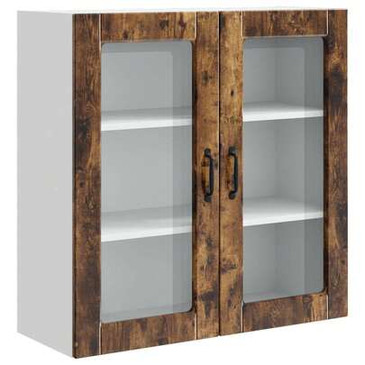 Quercia Legno ingegnerizzato Mobile da Parete 80x31x80cm Mobile da Cucina Armadio Montaggio a Parete Scaffale Organizzazione Ordinamento Ufficio Dispensa Appartamento Interno Sala da Pranzo Ordine Soggiorno