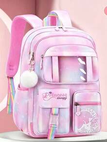 New Korean Version Girls School Backpack Spine Protector For Girls Ultralight Refrigerator Style Mini Backpack With Door Opening New Model 2024 - Rosa - Ver 5