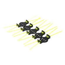 10pcs/Set Home Electric Weeder Replacement Mower Head, No-Disassembly Nylon Trimmer Line, Wear-Resistant Garden Tool Accessories, Suitable For Home And Farm Weeding, Cleaning Stone Crevice Weeds, With Fastening Accessories, Mower Set - Multicolor - View 5