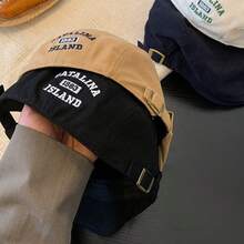 1件新款韓式貝雷帽批發 日系休閒刺繡字母可正反戴女款男款貝雷帽 - 彩色 - 查看 6