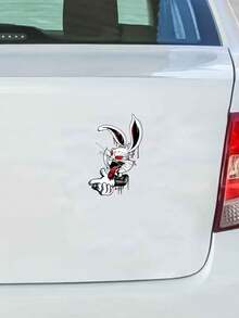 Car Body Decal Sticker Cartoon Dark Rabbit Tail Personalized Waterproof Modification Sticker - Dark Rabbit - View 4