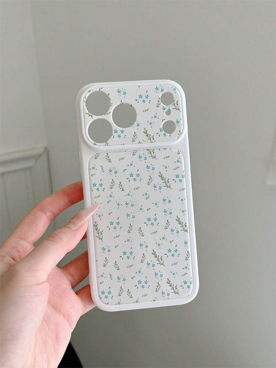 1件 白色 Instant Change 17PROMAX 大窗防摔 TPU 軟手機殼 UV 印花藍色碎花圖案 適用於 iPhone 11/11 Pro Max/12/12 Pro/12 Pro Max/13/13 Pro/13 Pro Max/14/14 Pro/14 Pro Max/14 Plus/15/15 Pro/15 Pro Max/15 Plus/16/16 Pro/16 Pro Max/16 Plus/17/17 Pro/17 Pro Max - 彩色 - 查看 1