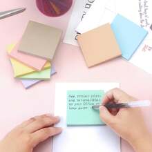Colorful Thick Square Sticky Notes - Convenient Creative Memo Pad, Multiple Colors Random - Tear-Off Notepad, Suitable For Office And Home Use, Quick Notes, Space-Saving, Strong Adhesive Sticky Notes Super Practical, Colorful Small Square Sticky Notes Tear-Off With Adhesive Mini Sticky Notes Student Note-Taking Multi-Functional Index Tabs - A - View 6