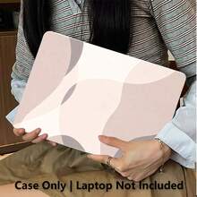 1件式 Macbook 相容保護殼，不對稱圖形 UV 印刷圖案，筆電保護套，極簡輕量耐用，相容 Macbook Air Pro 13.3 13.6 14.2 15.3 16.2 吋，適用於 13 吋 Neo 筆電保護殼 A3404 型號/ D14, D16 - 查看 3