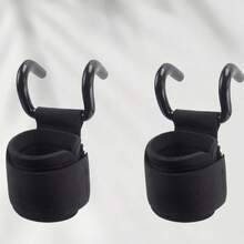 2pcs Set Fitness Squat Weightlifting Pull-Up Wrist Hooks Horizontal Bar Sports Equipment, Used To Reduce Strength Training, Not Hand Strength Hooks Gym Accessories - Black - View 8