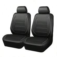 9pcs/4pcs Universal Reflective Leather Car Seat Covers With Zipper Design, Suitable For Airbags, Fit For SUV And Truck - Seat Covers - View 16