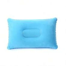 1/10pcs Portable Inflatable Foldable Travel Pillow, Solid Gray, Plain Pattern, PVC, All-Season Casual Style, Unisex Adult, For Car Plane Office, Neck & Lumbar Support - Multiple Styles - View 18