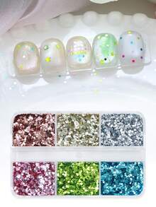 Estrellas de purpurina de 2mm de colores para relleno de moldes de resina, dijes de resina, rellenos de agitadores, mini lentejuelas de meteorito, decoraciones para manualidades hechas a mano - Multicolor - Ver 7