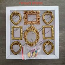 1 Set 6-Inch DIY Mini Museum Shadow Box - Preserve Beautiful Memories In A Unique Way, 3D Photo Frame Kit With Gold Mini Photo Frame And Character Figurines, Personalized Unique Commemorative Decor. Perfect For Various Holidays, Anniversaries And Graduation Season Gifts - Multicolor - View 12