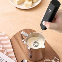 500mAh Rechargeable Handheld Milk Frother, Portable Cream Frother, Electric Mixer, Suitable For Latte, Cappuccino, Hot Chocolate, Protein Shake, Coffee Lover's Gift Choice - Multicolor - View 2