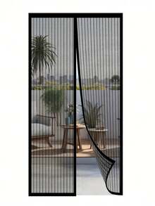 Self-Magnetic Self-Sealing Mosquito Net Door Curtain - Auto-Closing Magnetic Mesh Curtain, Suitable For All Seasons, Fits Front Door/Back Door, Patio And Balcony, Easy Installation - Multicolor - View 1