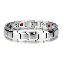Brazalete de acero inoxidable minimalista versátil y de moda - Plateado - Ver 2