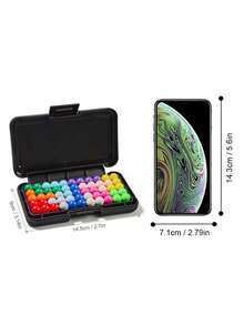 Fun Smart Magic Ball Puzzle Game - Fun Magic Ball Pyramid Children's Training Puzzle Toy For Developing Logical Thinking Skills - Multicolor - View 3