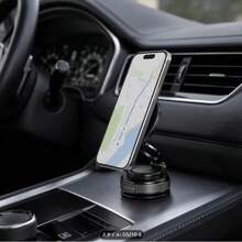 360°可調式磁吸手機支架，適用於汽車/健身房/鏡子/光滑表面/浴室鏡，通用便攜式可折疊車用手機架，兼容所有智慧型手機與車型，可折疊設計，穩固固定，高度可調 - A - 查看 5