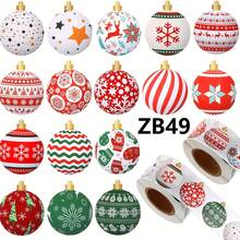 500pcs Roll Merry Christmas Stickers, Christmas Gift Decoration Labels, Scrapbooking Stationery Stickers - Sticker - View 4