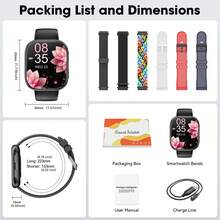 Hwagol 7 Interchangeable Straps relogios feminino Smartwatch Gift Set with Bluetooth call 100+ multi-sports modes Sleep pedometer Men Smart watch with outdoor walking/weather forecast Men Women's Smart Watch for IOS Android Perfect For Sports & Gift - View 9