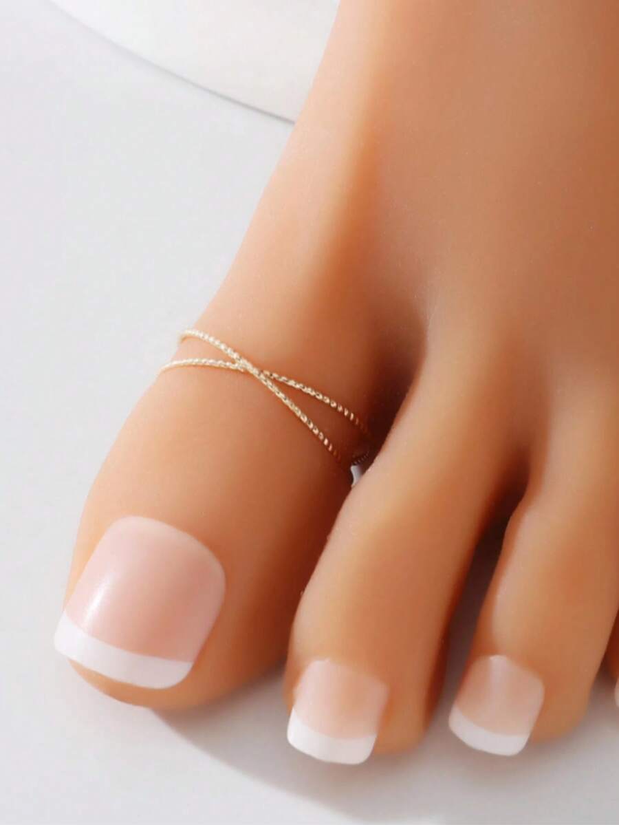 Minimalist Open Toe Ring For Women, Suitable For Daily Wear - Gold 3 - View 1