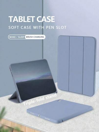 TIANYIMING 3-Fold Tablet Protective Case, Skin-Friendly Fabric, Honeycomb Heat Dissipation, Magnetic Attachment, Auto Sleep/Wake, Smart Power Saving, Minimalist Casual, Anti-Drop Protective Shell, 3-Fold Tablet Protective Cover, Suitable For IPad Mini4/Mini5/Mini6/Mini7/9.7/10.2/10.5/Air4/Air5/10.9/Pro11 Inch/10th Gen/Air11 (M2)/Air13 (M2)/Pro11 (M4)/Pro13 (M4) 2024 12.9 Inch/Air13/Air11/(A16)11th Gen Apple Models
